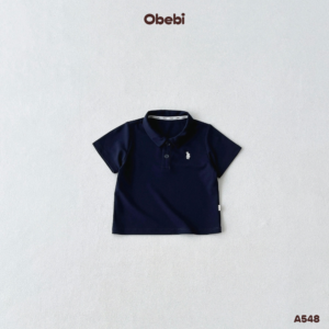 A548 – Áo Polo Trơn Cộc Tay Cho Bé Obebi