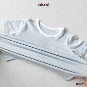 BC374 – Bộ cộc trẻ em mùa hè mặc nhà vải rayon mát mẻ Obebi