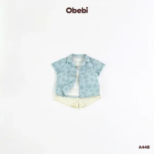 A448 – Áo Sơ Mi Họa Tiết Đi Biển Obebi