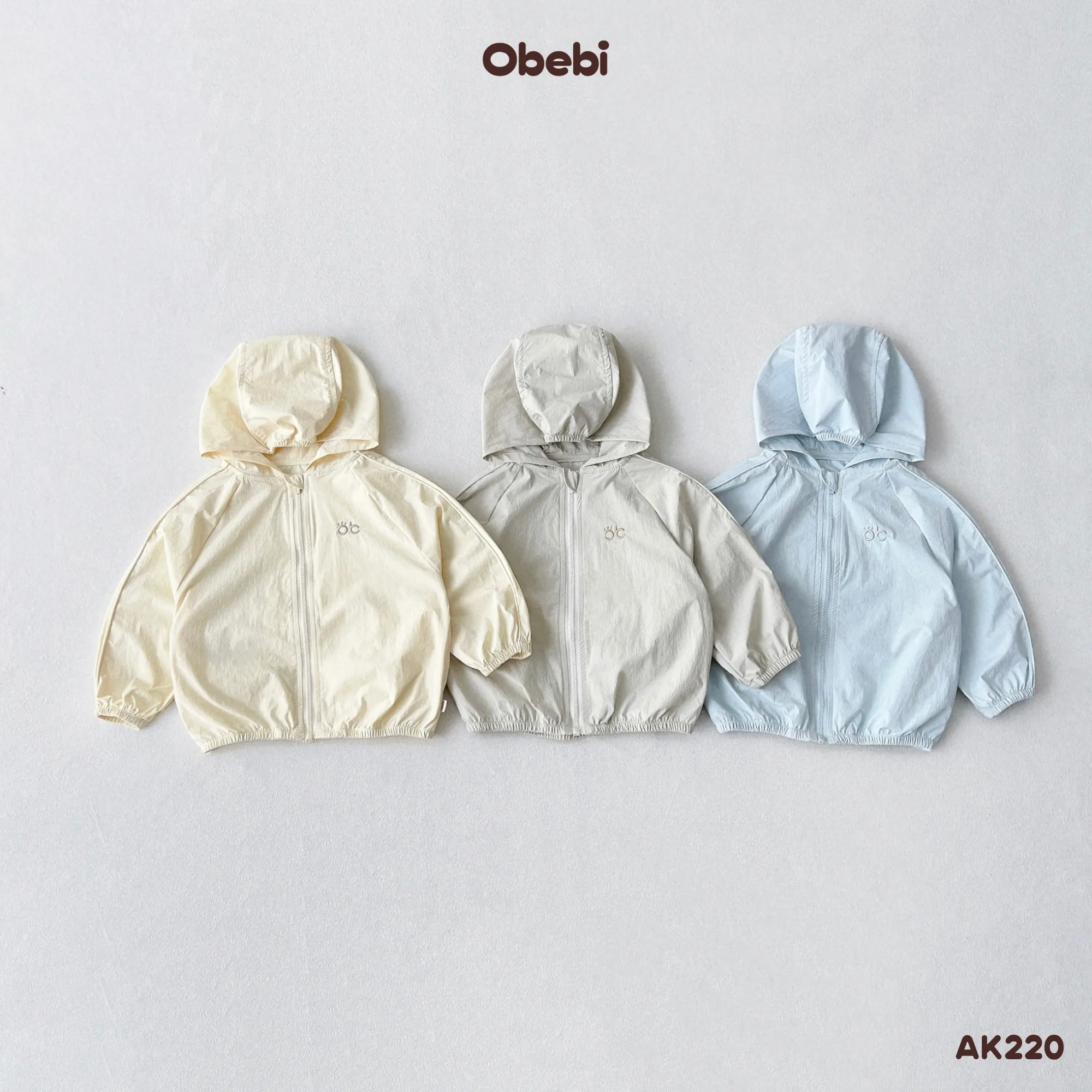 AK220 – Áo chống nắng gió cao cấp chống tia UV mùa hè Obebi
