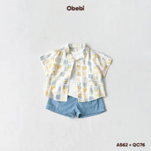 QC76 – Quần jean mùa hè mềm mát Obebi