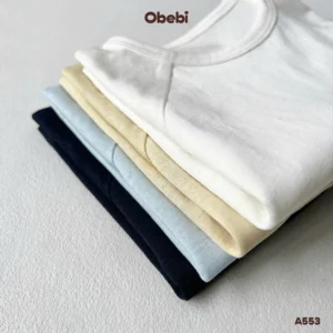 A553 – Áo thun trẻ em tay liền mùa hè Obebi