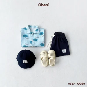 QC88 – Quần đùi trẻ em mùa hè khỏe khoắn Obebi