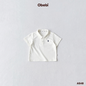 A548 – Áo Polo Trơn Cộc Tay Cho Bé Obebi