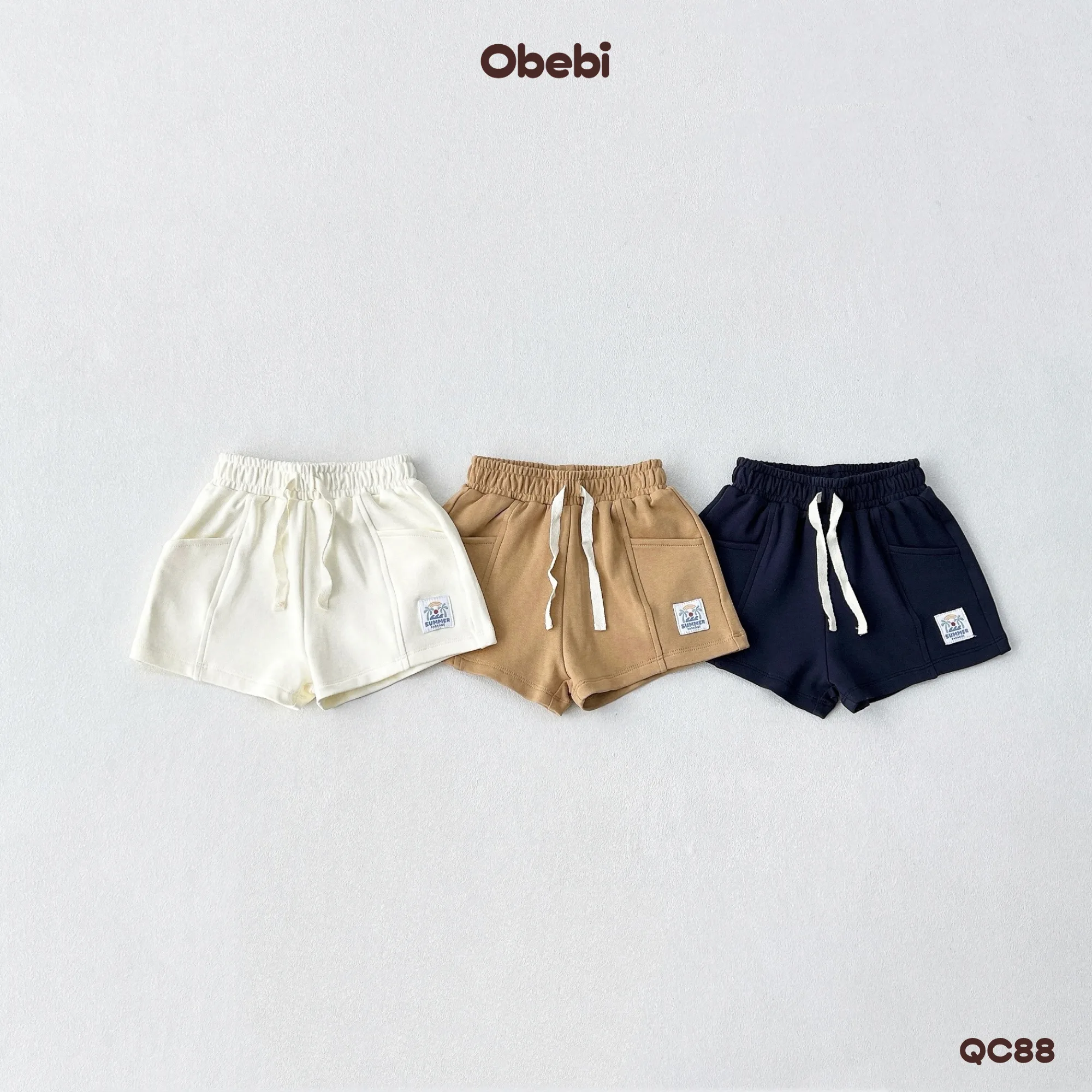 QC88 – Quần đùi trẻ em mùa hè khỏe khoắn Obebi