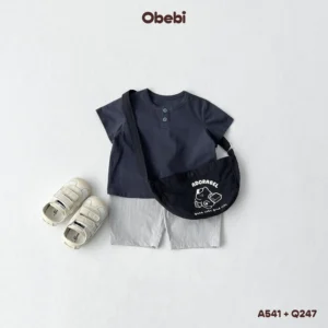 Q247 – Quần gió mềm mịn mùa hè chống nước nhẹ Obebi