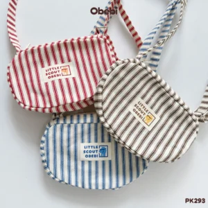 PK293 – Túi Đeo Chéo Trẻ Em Mùa Hè Hình In Khủng Long Safari Obebi