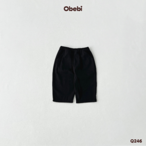 Q246 – Quần kaki trẻ em mùa hè mềm mại thêu túi Obebi