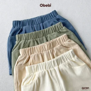 QC91 – Quần Đùi Trẻ Em Mùa Hè Obebi