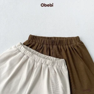 QC75 – Set 2 quần đùi đính mác in nhỏ xinh Obebi