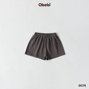 QC75 – Set 2 quần đùi đính mác in nhỏ xinh Obebi