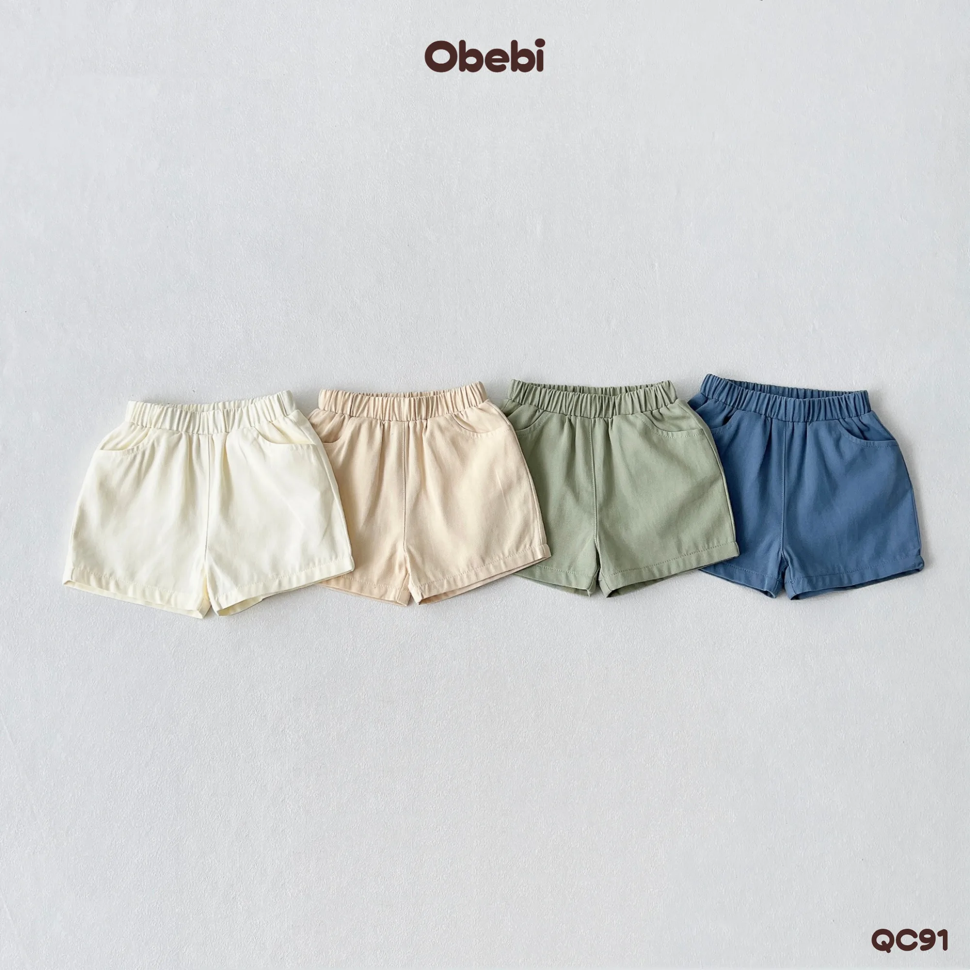 QC91 – Quần Đùi Trẻ Em Mùa Hè Obebi