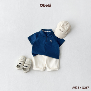 Q267 – Quần Kaki Trẻ Em Mùa Hè Basic Dễ Mặc Obebi