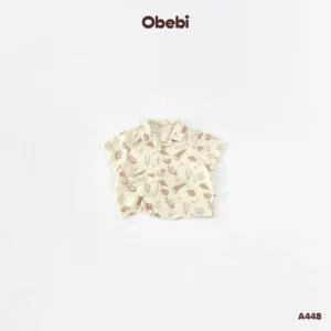 A448 – Áo Sơ Mi Họa Tiết Đi Biển Obebi