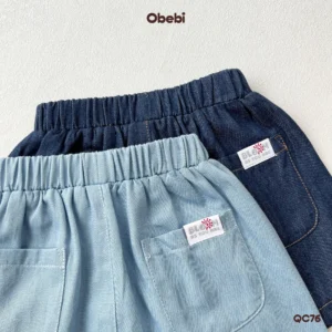 QC76 – Quần jean mùa hè mềm mát Obebi