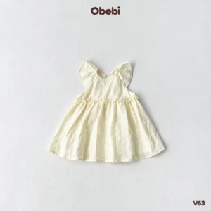 V63 – Váy trẻ em mùa hè tay bồng đáng yêu Obebi