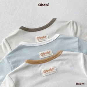 BC374 – Bộ cộc trẻ em mùa hè mặc nhà vải rayon mát mẻ Obebi