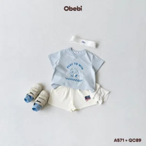 A571 – Áo Thun Cộc Tay Trẻ Em Mùa Hè In Hình Nhân Vật Thể Thao Obebi