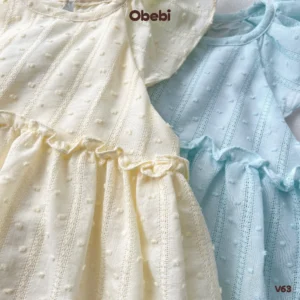 V63 – Váy trẻ em mùa hè tay bồng đáng yêu Obebi