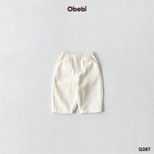 Q267 – Quần Kaki Trẻ Em Mùa Hè Basic Dễ Mặc Obebi