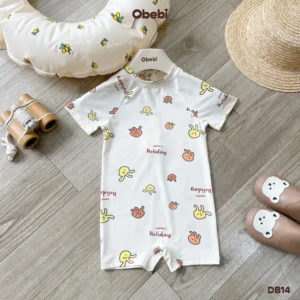 DB14 – Đồ bơi liền trẻ em mùa hè họa tiết Holiday’s Obebi