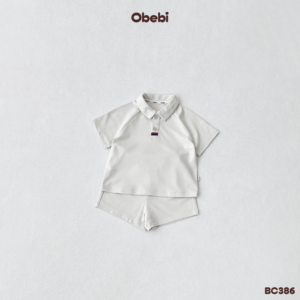 BC386 – Bộ Cộc Polo Mùa Hè Vải Mềm Mát, Nhanh Khô Obebi