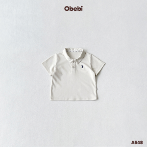 A548 – Áo Polo Trơn Cộc Tay Cho Bé Obebi