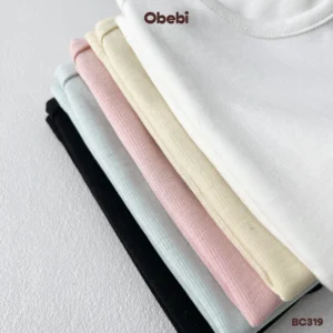 BC319 – Bộ ba lỗ vải kháng khuẩn in gấu Obebi
