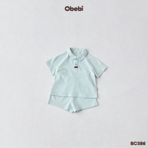 BC386 – Bộ Cộc Polo Mùa Hè Vải Mềm Mát, Nhanh Khô Obebi