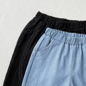 Q258 – Quần Jeans Trẻ Em Thời Trang Năng Động Vải Mềm Mát Mùa Hè Obebi
