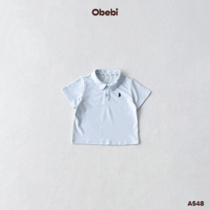 A548 – Áo Polo Trơn Cộc Tay Cho Bé Obebi