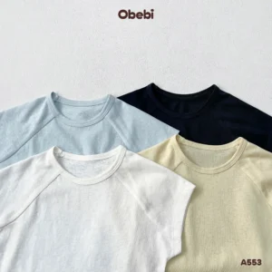 A553 – Áo thun trẻ em tay liền mùa hè Obebi