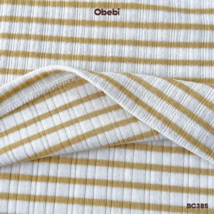 BC385 – Bộ cộc trẻ em mùa hè áo kẻ ngang tay rơi Obebi