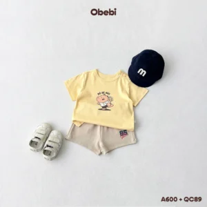QC89 – Quần Đùi Trẻ Em Mùa Hè In Hình Obebi