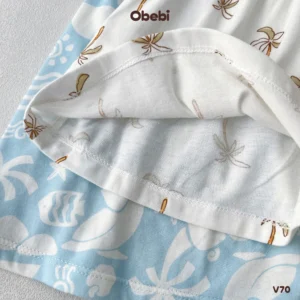 V70 – Váy Bé Gái Mùa Hè Vải Cotton Mềm Mịn Có Họa Tiết In Đặc Sắc Mùa Hè Obebi