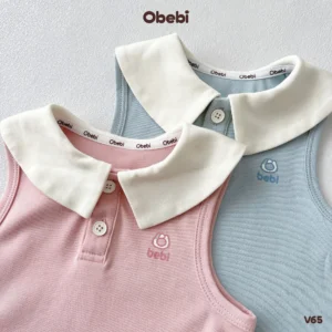 V65 – Váy Bé Gái Công Chúa Nhỏ Cổ Sen Obebi