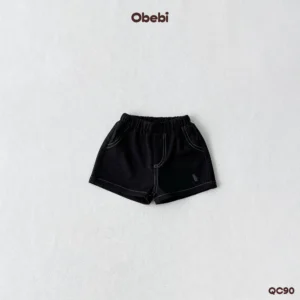 QC90 – Quần Jean Trẻ Em Mùa Hè Hình Thêu Con Thỏ Thương Hiệu Obebi