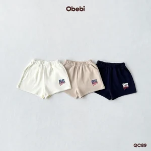 QC89 – Quần Đùi Trẻ Em Mùa Hè In Hình Obebi