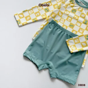 DB08 – Đồ bơi rời trẻ em mùa hè chống nắng họa tiết đáng yêu Obebi