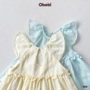 V63 – Váy trẻ em mùa hè tay bồng đáng yêu Obebi