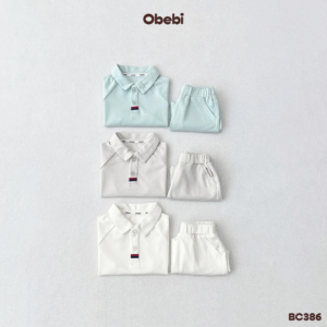 BC386 – Bộ Cộc Polo Mùa Hè Vải Mềm Mát, Nhanh Khô Obebi