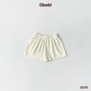 QC75 – Set 2 quần đùi đính mác in nhỏ xinh Obebi