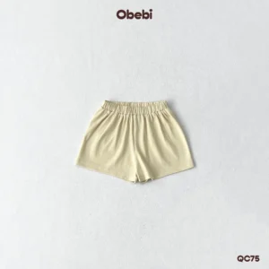 QC75 – Set 2 quần đùi đính mác in nhỏ xinh Obebi