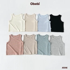 A546 – Set 2 Áo Ba Lỗ Thời Trang Obebi