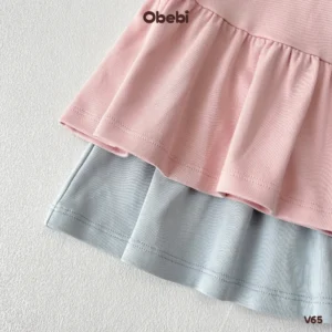 V65 – Váy Bé Gái Công Chúa Nhỏ Cổ Sen Obebi
