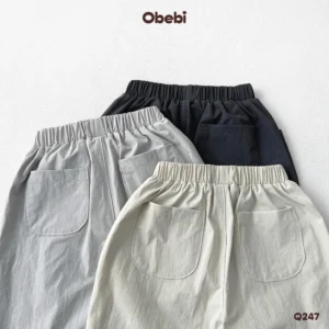 Q247 – Quần gió mềm mịn mùa hè chống nước nhẹ Obebi