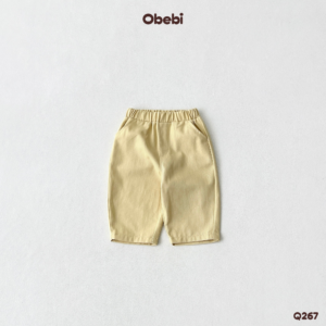 Q267 – Quần Kaki Trẻ Em Mùa Hè Basic Dễ Mặc Obebi