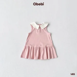 V65 – Váy Bé Gái Công Chúa Nhỏ Cổ Sen Obebi