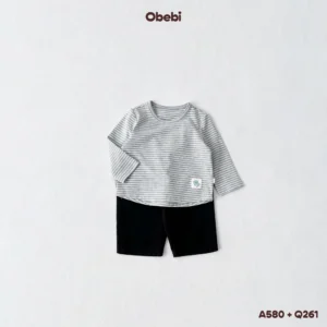 Q261 – Quần Kaki Trẻ Em Thu Đông Túi Vuông Basic Obebi