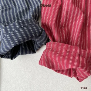 Y134 – Yếm Dài Kẻ Trẻ Em Obebi